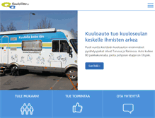 Tablet Screenshot of kuuloliitto.fi